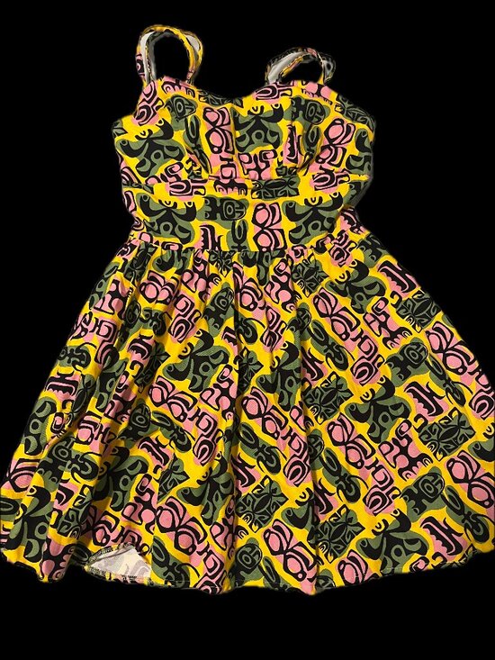 Pinup Couture Dresses & Skirts - Pinup Couture Tiki Print Summer Dress